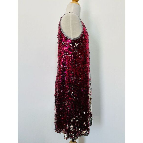 NEW Lavender by Us Angels Girls 7/8 Reversable Sequin Sleeveless Party Dress - Picture 6 of 9